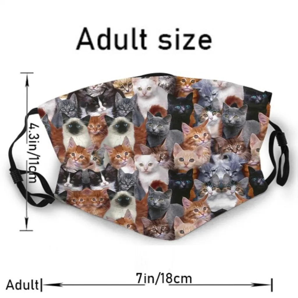 

Unisex Adult Face Mask Cute Dogs Printed Face Mask Washable Reusable Cotton Blend Mask Streetwear Masks cajas mascarillas