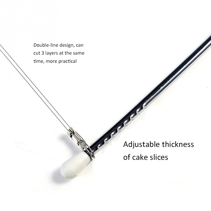 1 шт. двойная линия резак для торта регулируемое устройство из нержавеющей стали