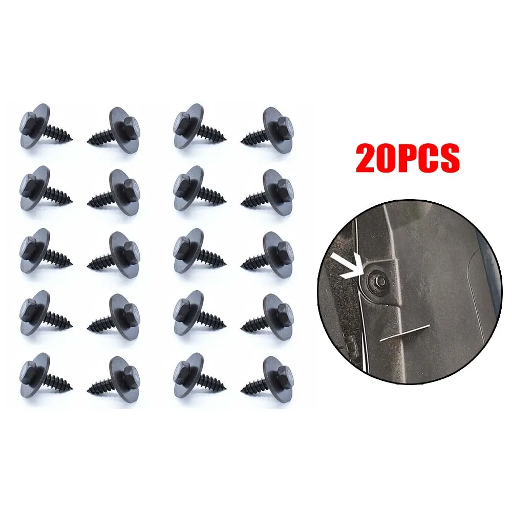

Retainer Clips Screw Hex Head Screws Metal Car Body Fender 108F2166 Parts