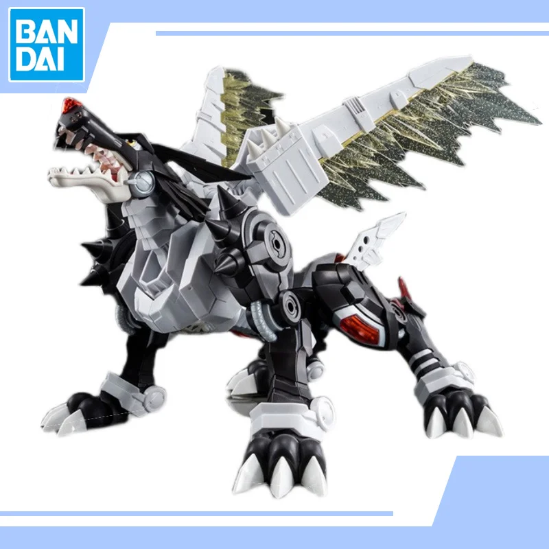 

Сборная модель BANDAI, цифровые строительные фигурки, увеличенные темные металлические фигурки Garurumon, детские подарки