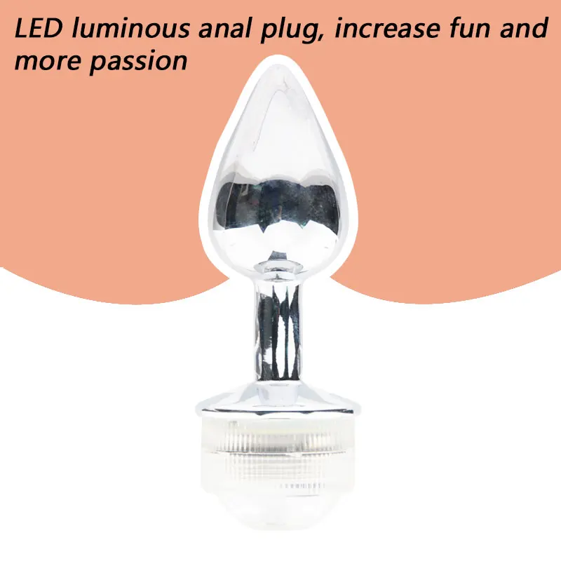 DopaMonkey металлическая Анальная пробка с светодиодный ционным управлением