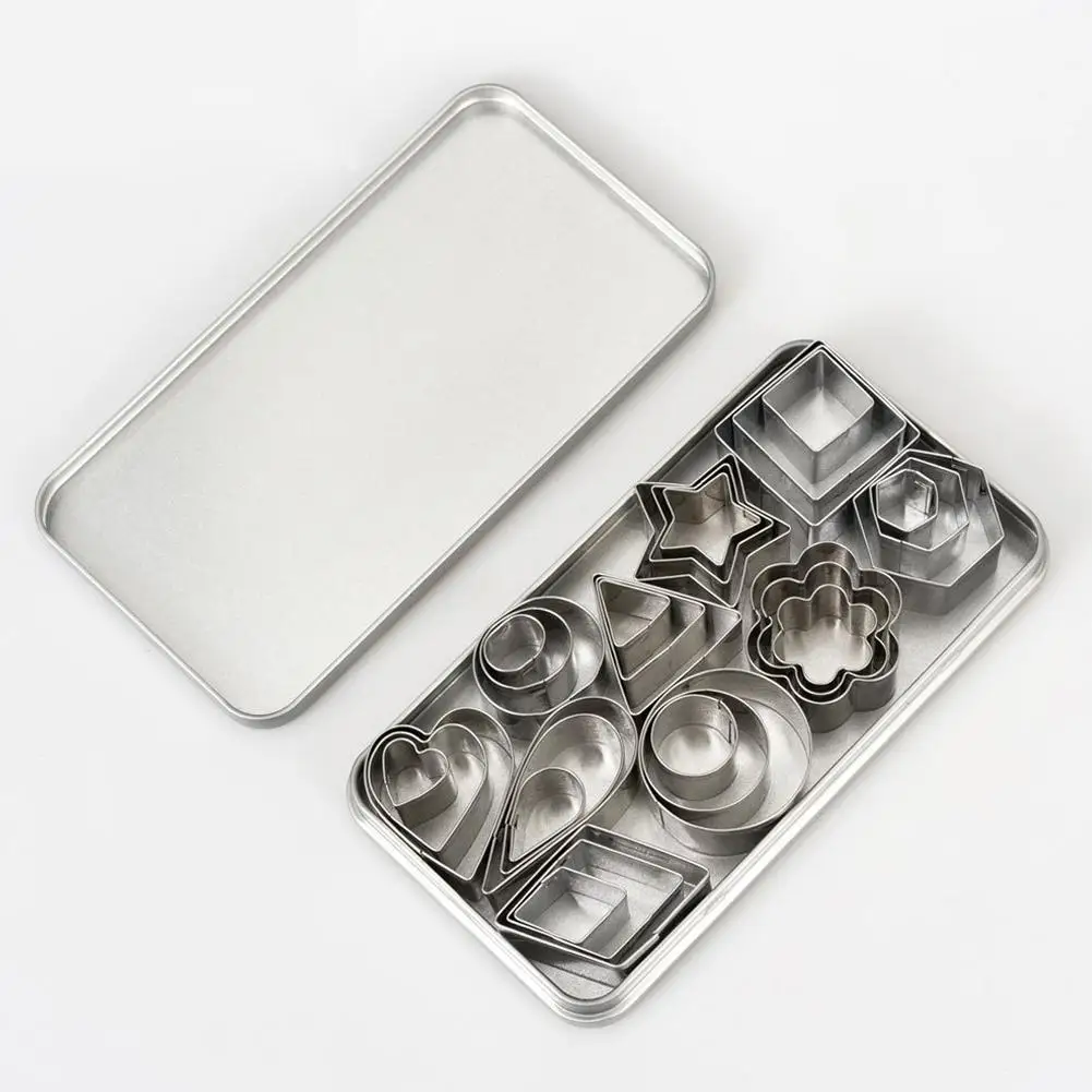 30Pcs/set Mini Cookie Cutter Shapes Small Molds For Pastry Dough Clay Cake Mold Hot images - 6