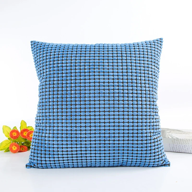 

New Arrival Household Decorative Pillowcases Warm Comfortable Sofa Cushion Cover Solid Soft Feeling Color Square Pillow Covers D