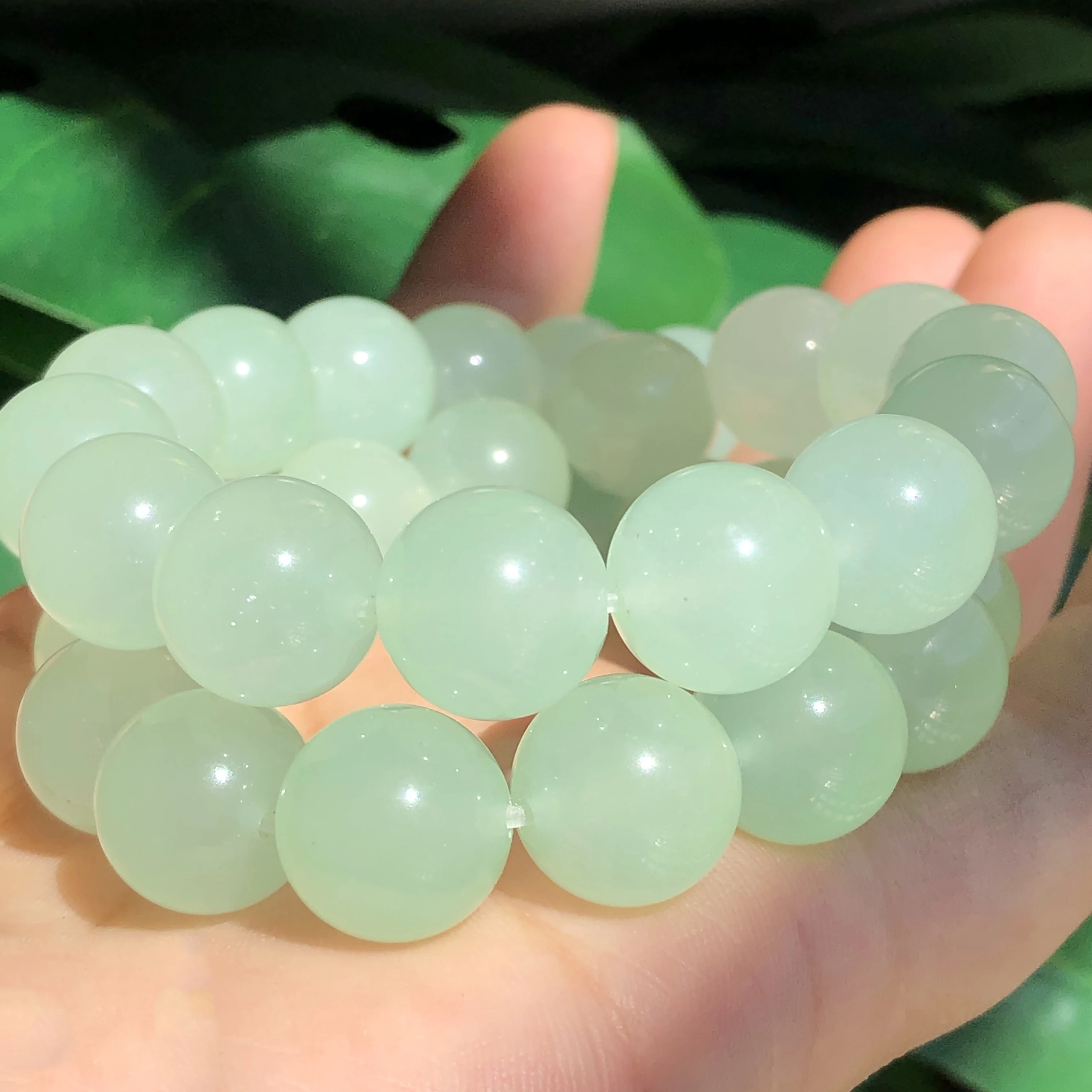 

AAA Natural Stone Green Chalcedony Jades Beads Mineral Loose Spacer Beads For Jewelry Making DIY Bracelet Necklace 4 6 8 10 12mm