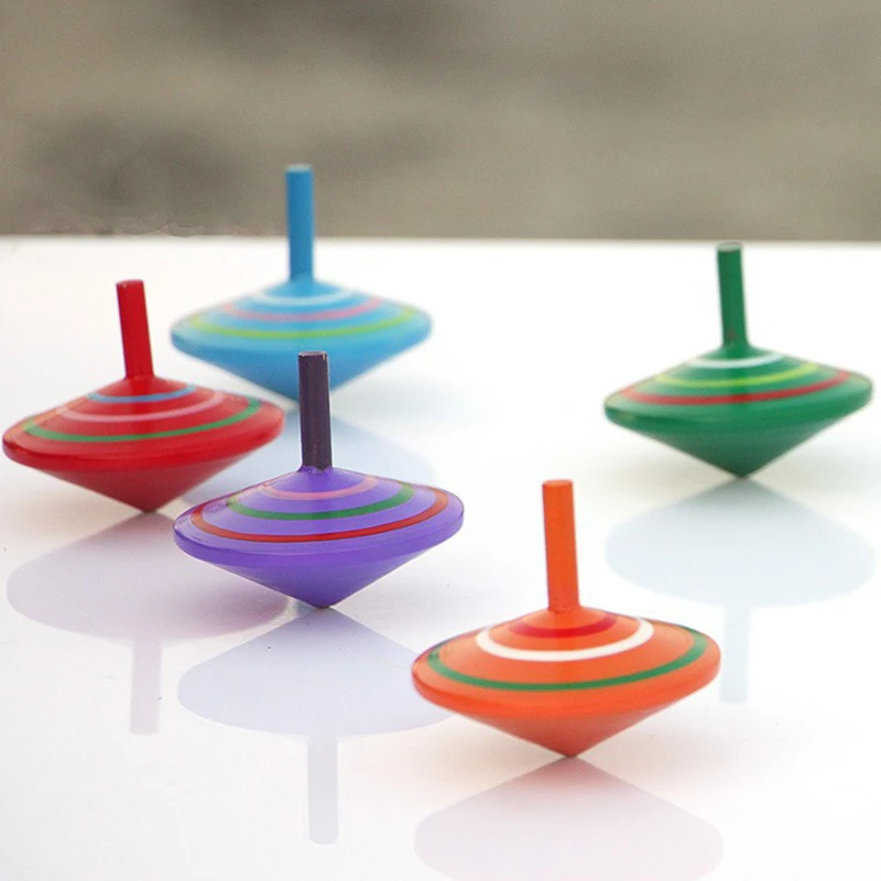 Милый красочный деревянный Спиннинг для детей Монтессори Обучающие деревянные