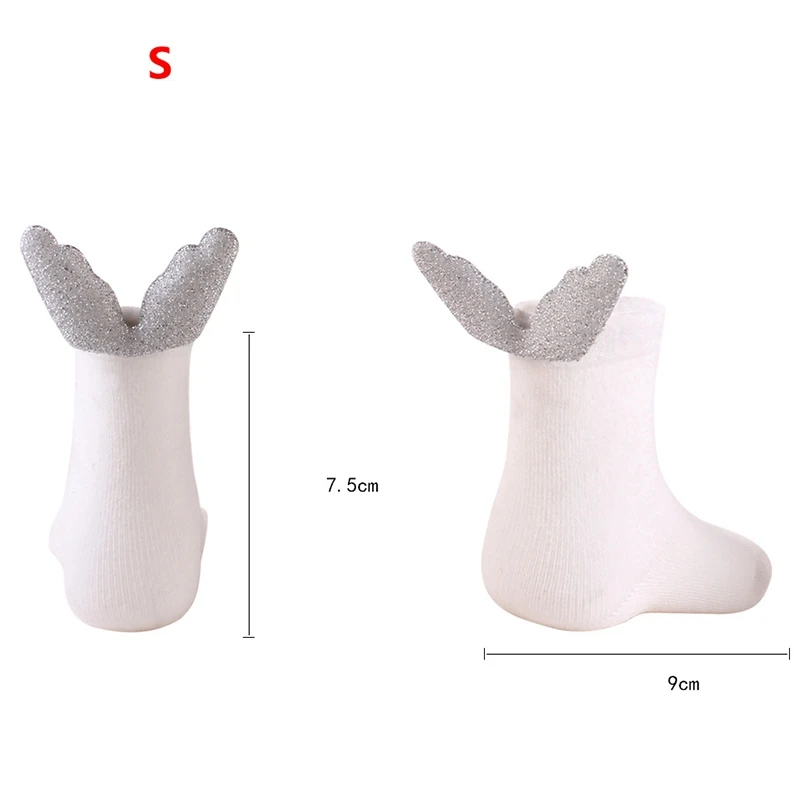 Новые хлопковые детские носки с крыльями ангела милые белые для малышей|Носки| |