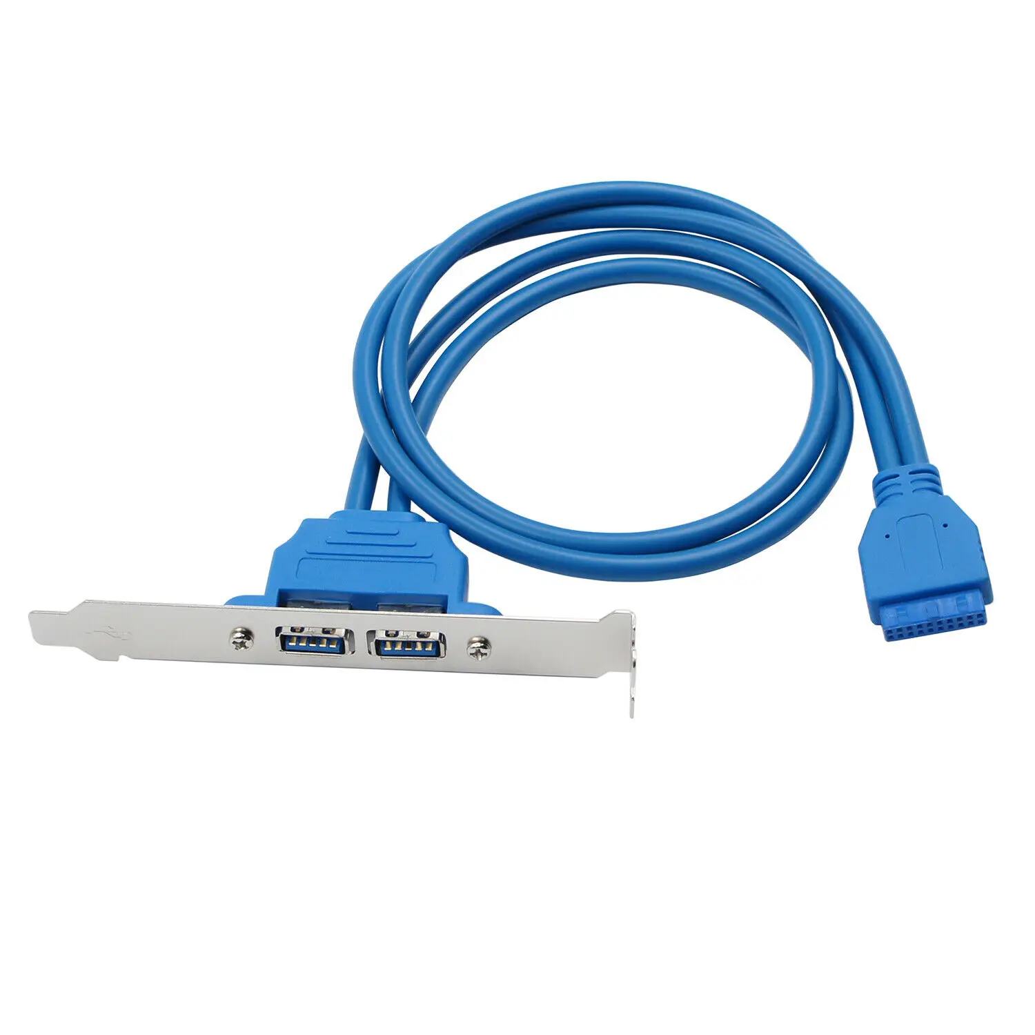 

Расширительный кронштейн задней панели USB 3,0 на 20-контактный кабель (2 порта)