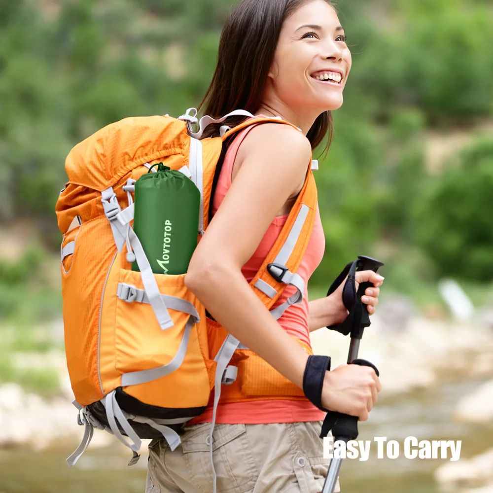 

MOVTOTOP 1PC Portable Inflatable Sleeping Pad Lightweight Camping Padding Mattress for Hiking Outdoor Activities (190x68x6cm)