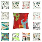 Наволочка в стиле ретро ees-era Atomic декоративная наволочка для дивана с геометрическим рисунком квадратная наволочка 45x45