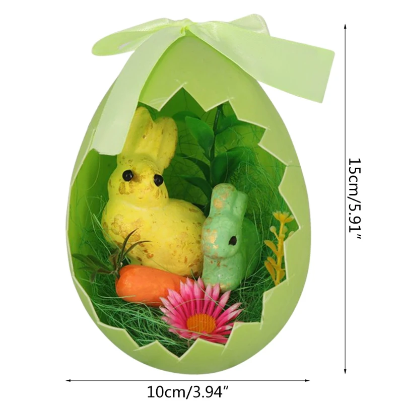 

Foam Easter Eggs Painted DIY Crafts Artificial Ornaments Pendants Party Decor 69HF