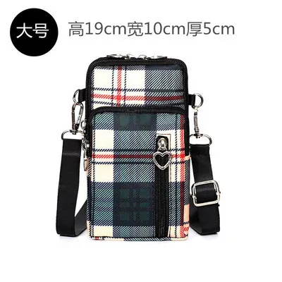 Мужская и wo плечевая Корейская сумка многоцветная мини для мобильного телефона