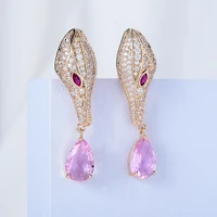 soramoore luxury snake head cz pendant earrings high quality fashion jewelry for women wedding daily party %d1%81%d0%b5%d1%80%d1%8c%d0%b3%d0%b8 2021 %d1%82%d1%80%d0%b5%d0%bd%d0%b4