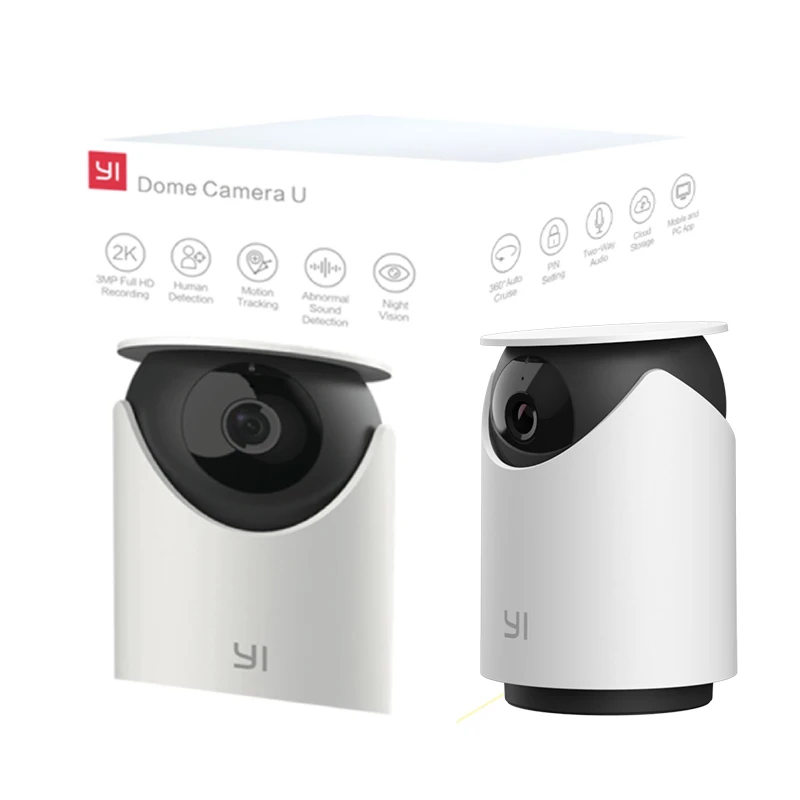 Умная купольная IP-камера YI 3 Мп 1080p Wi-Fi ночное видение | Безопасность и защита