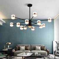 nordic minimalist chandelier bedroom dining room suction chandelier post modern creative atmosphere household led lights