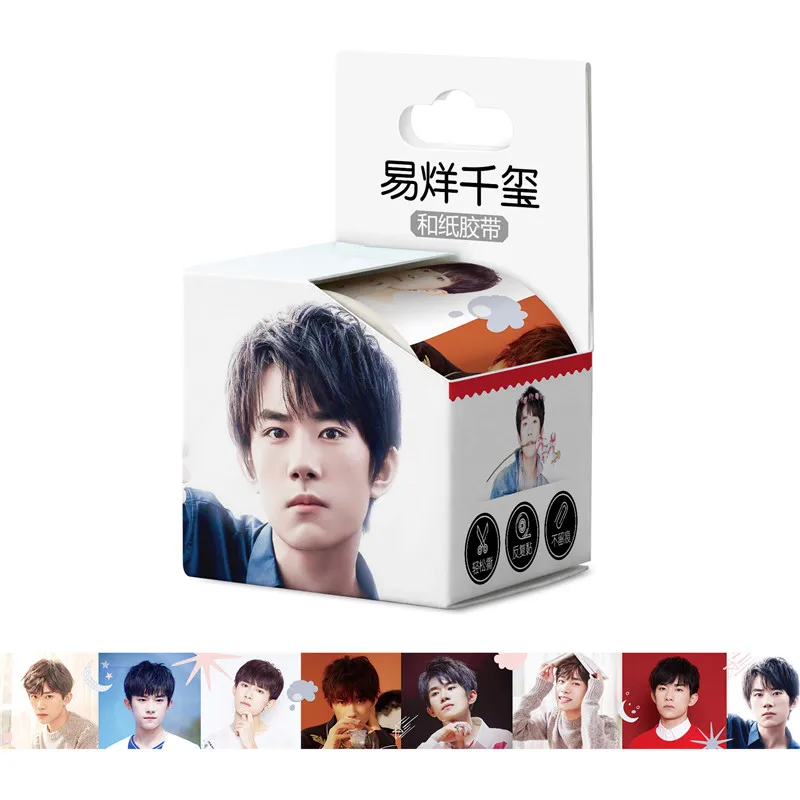 10 коробок/партия TFBOYS Tape TOY The Fighting Boys Karry Roy Jackson Washi бумажная наклейка для учётной