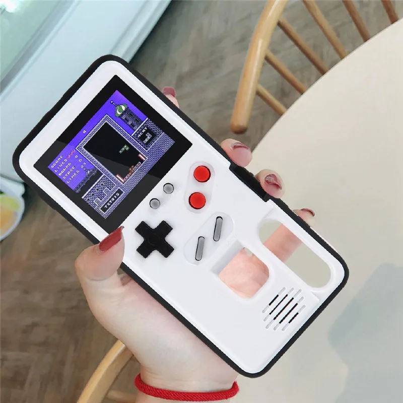 Чехол Gameboy для Huawei P40 P30 P20 Pro Lite Mate 20 30 Nova5 Honor 9X цветной экран Классический чехол