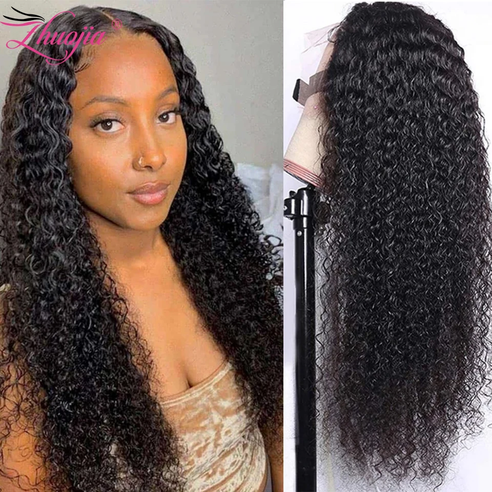 

30 Inch Jerry Curly Wig Transparent Jerry Curly Lace Front Human Hair Wigs For Women Pre Plucked Brazilian Curly Lace Front Wig