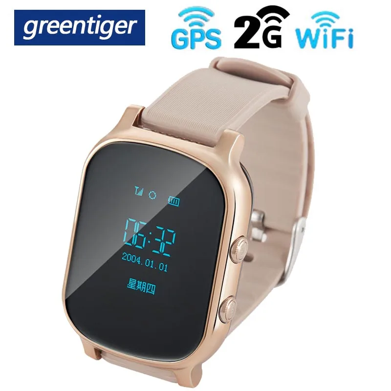 Greentiger T58 gps wifi умные детские часы OLED экран трекер локатор SOS анти-потеря детей удаленный монитор студенческие умные часы