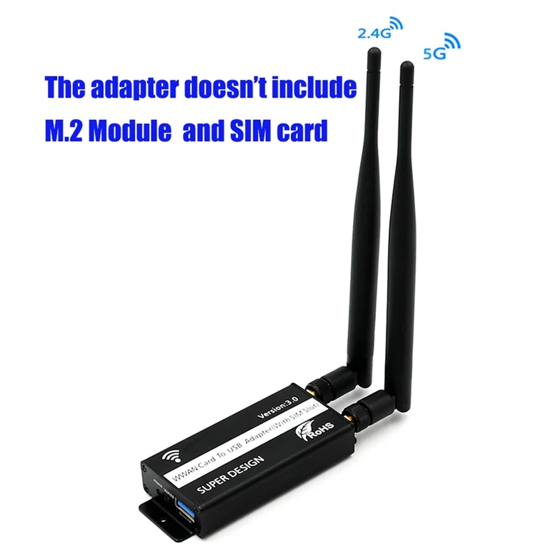 Внешняя сетевая карта NGFF (M.2) на USB Беспроводной Wi-Fi адаптер с слотом для SIM-карты