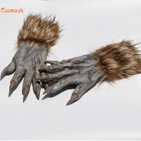 cosmask wolf gloves halloween werewolf wolf paws claws cosplay gloves creepy costume party animal cosplay accessories
