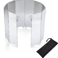 8910 plates aluminium alloy wind screen foldable stove windshield screens outdoor camping equipment