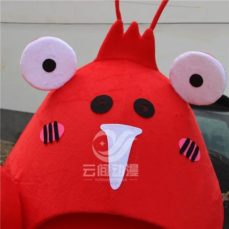 

Mascot Red Lobster Mascot Costume Custom Fancy Costume Cartoon Cospaly Kits Mascotte Carnival Costume