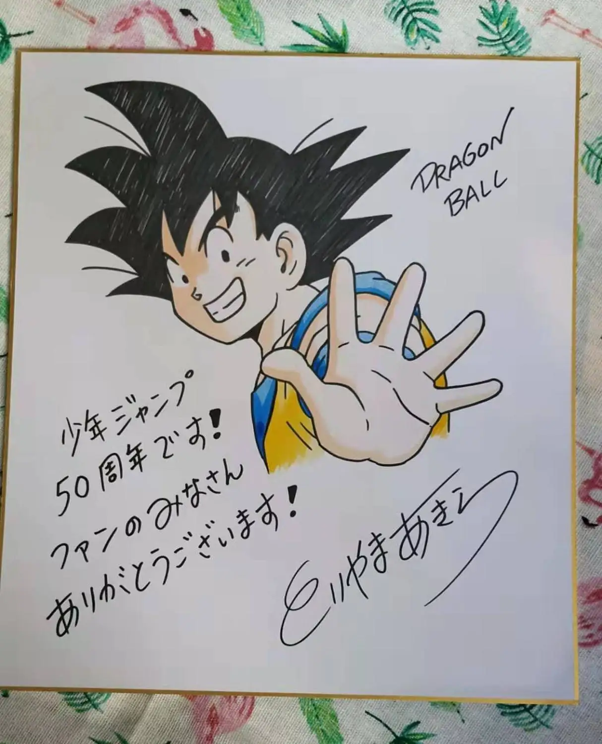 Расписанная вручную доска с автографом Торияма Акира Shikishi редкая 27*24 см