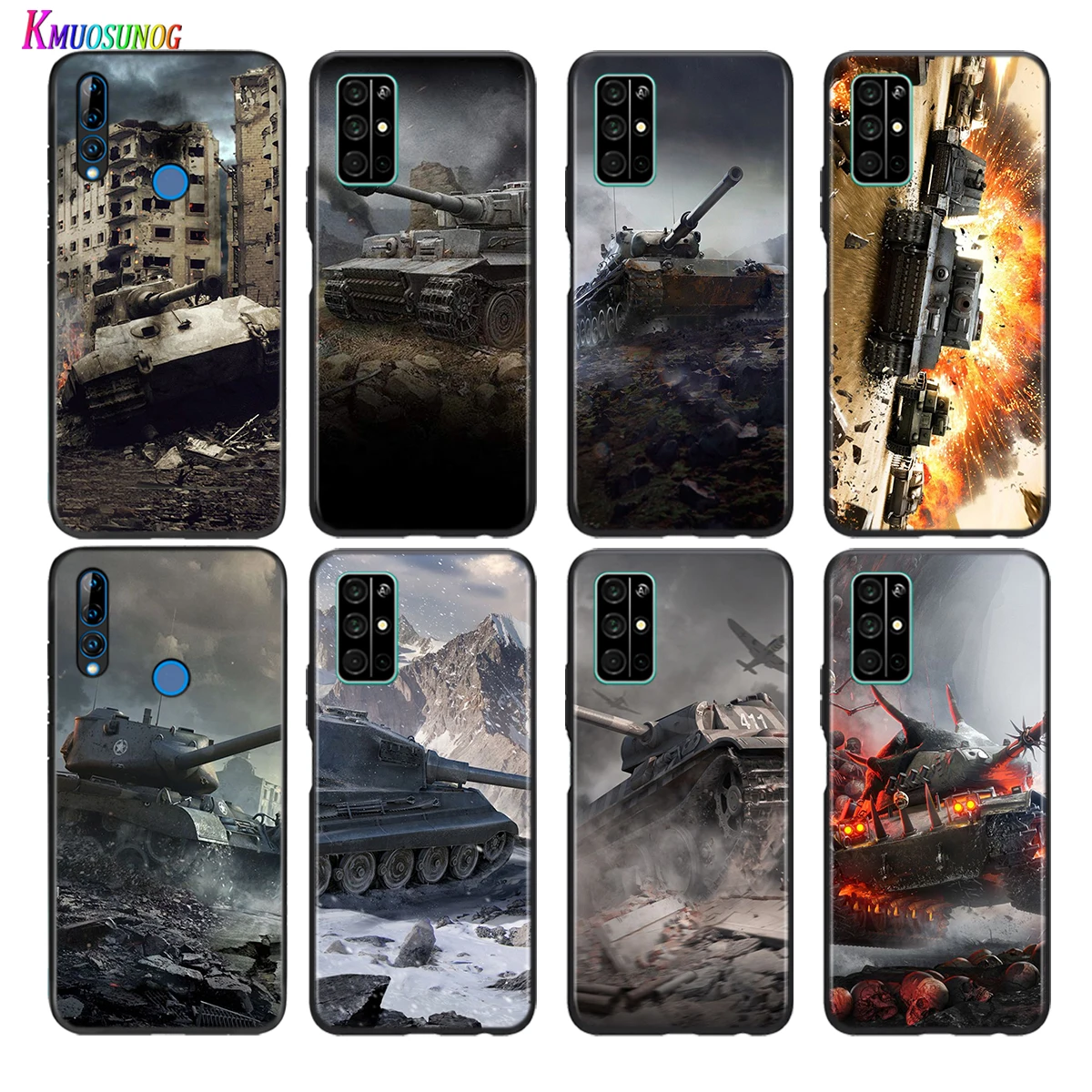 

Soft Black Cover World of tanks For Honor 30 30S V30 V20 9N 9S 9A 9C 20S 20E X10 20 7C Lite Pro Plus Phone Case