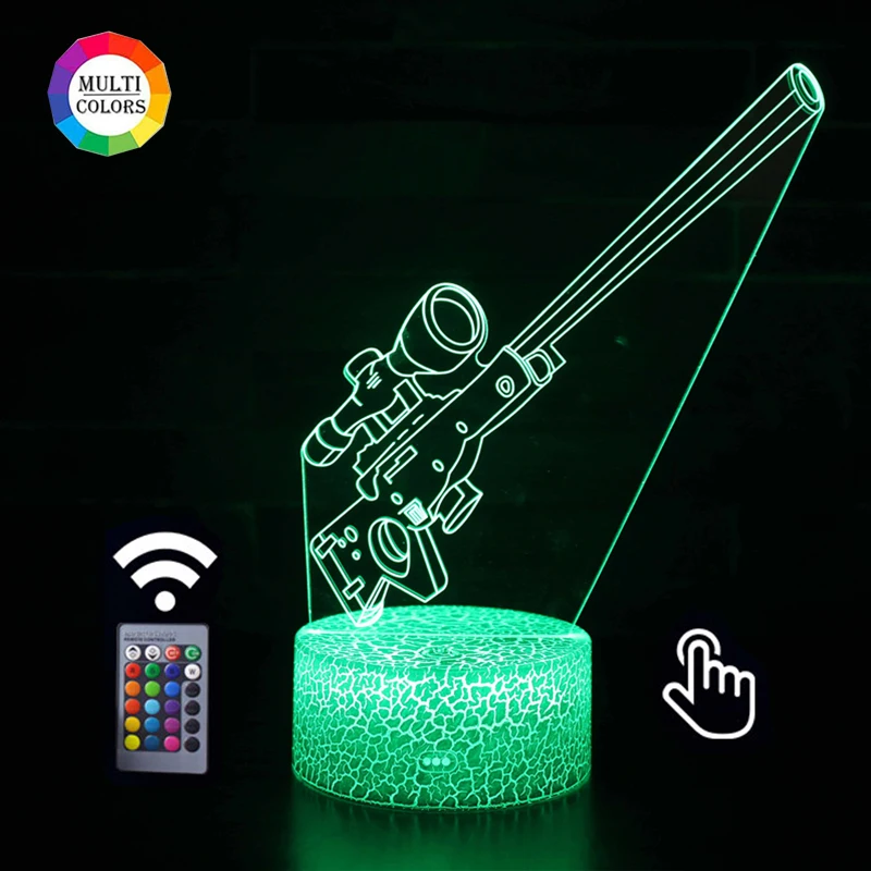 Проводниковые материалы Иллюзия ночной Светильник Украшения в спальню AK47
