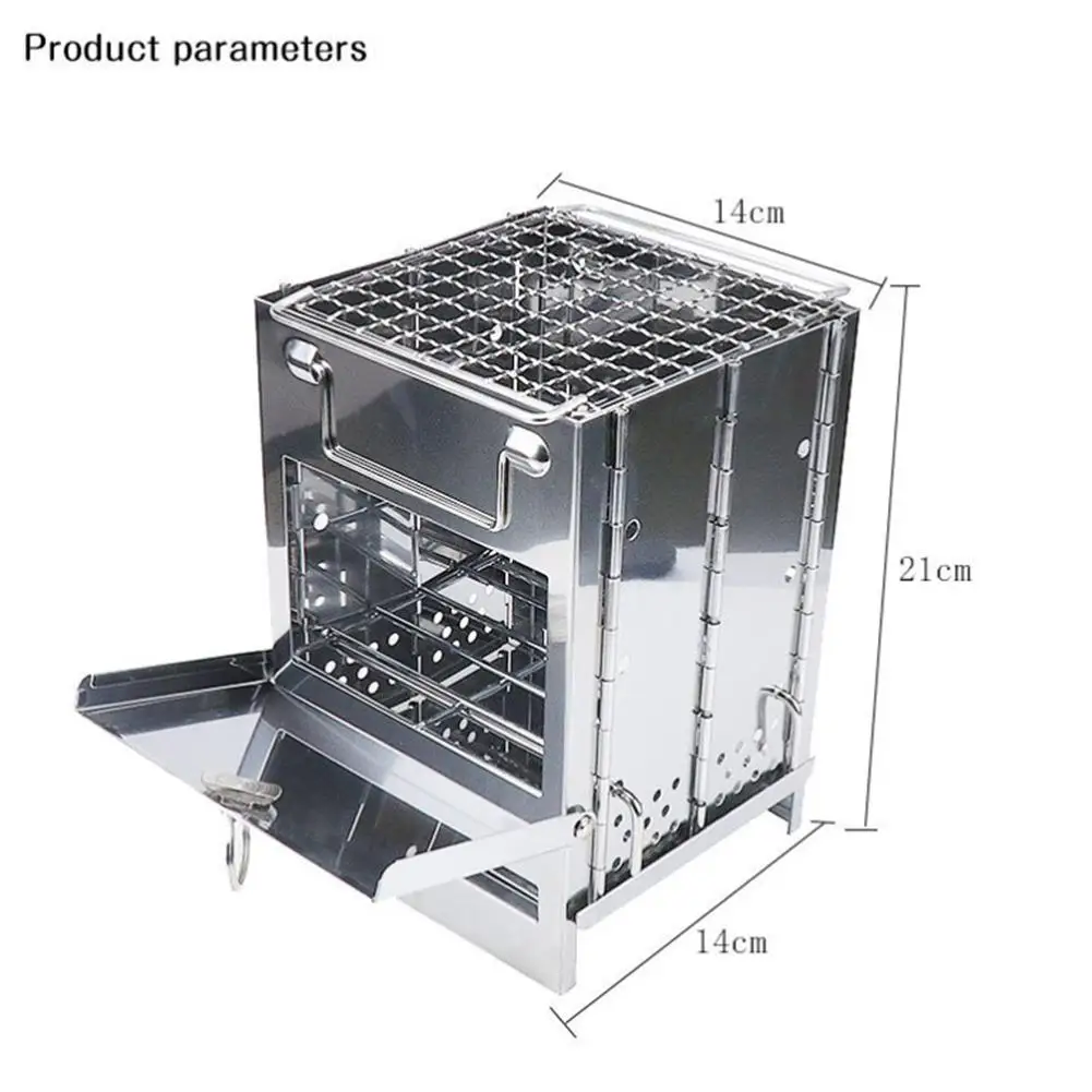 Гриль угольная плита набор из нержавеющей стали для барбекю и духовки с