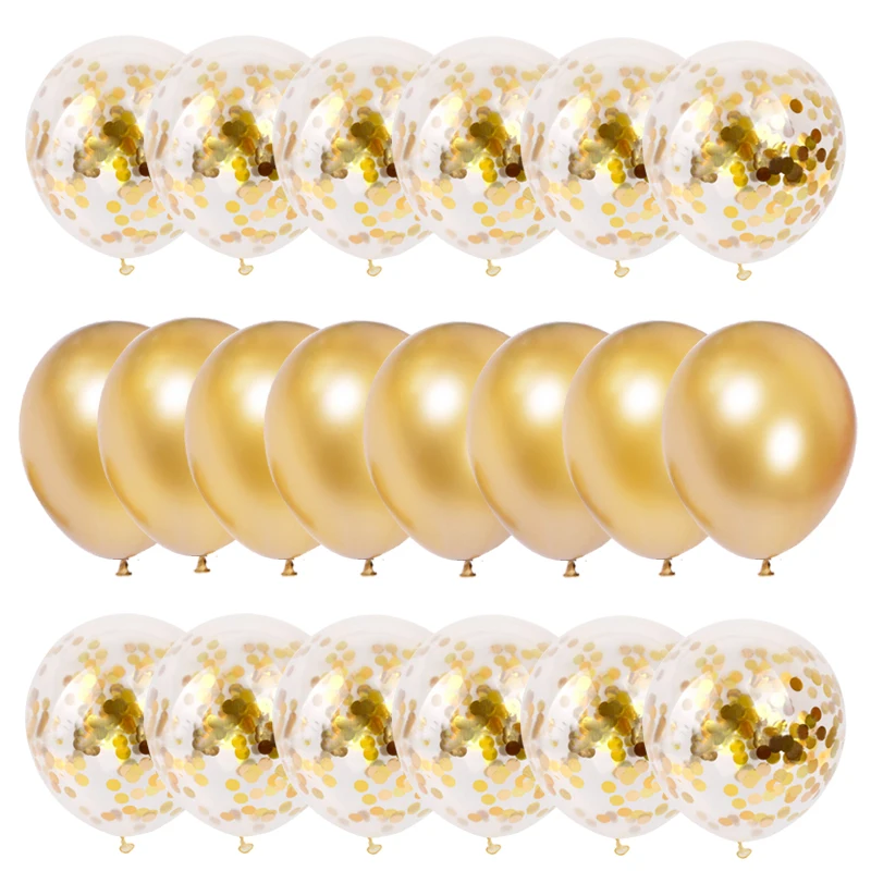 

Globos Latex Metallic Marble Confetti Balloons Set Birthday Party Decorations Kids Decor Supplies