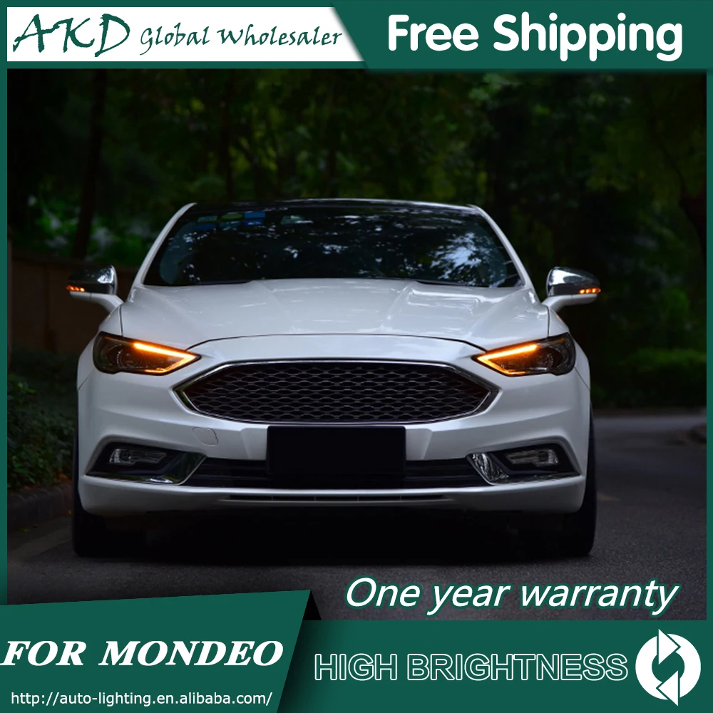 Фары для автомобиля Ford Mondeo Fusion- DRL дневные ходовые огни головная лампа светодиодный Биксеноновая лампа Противотуманные фары автомобильный аксессуар