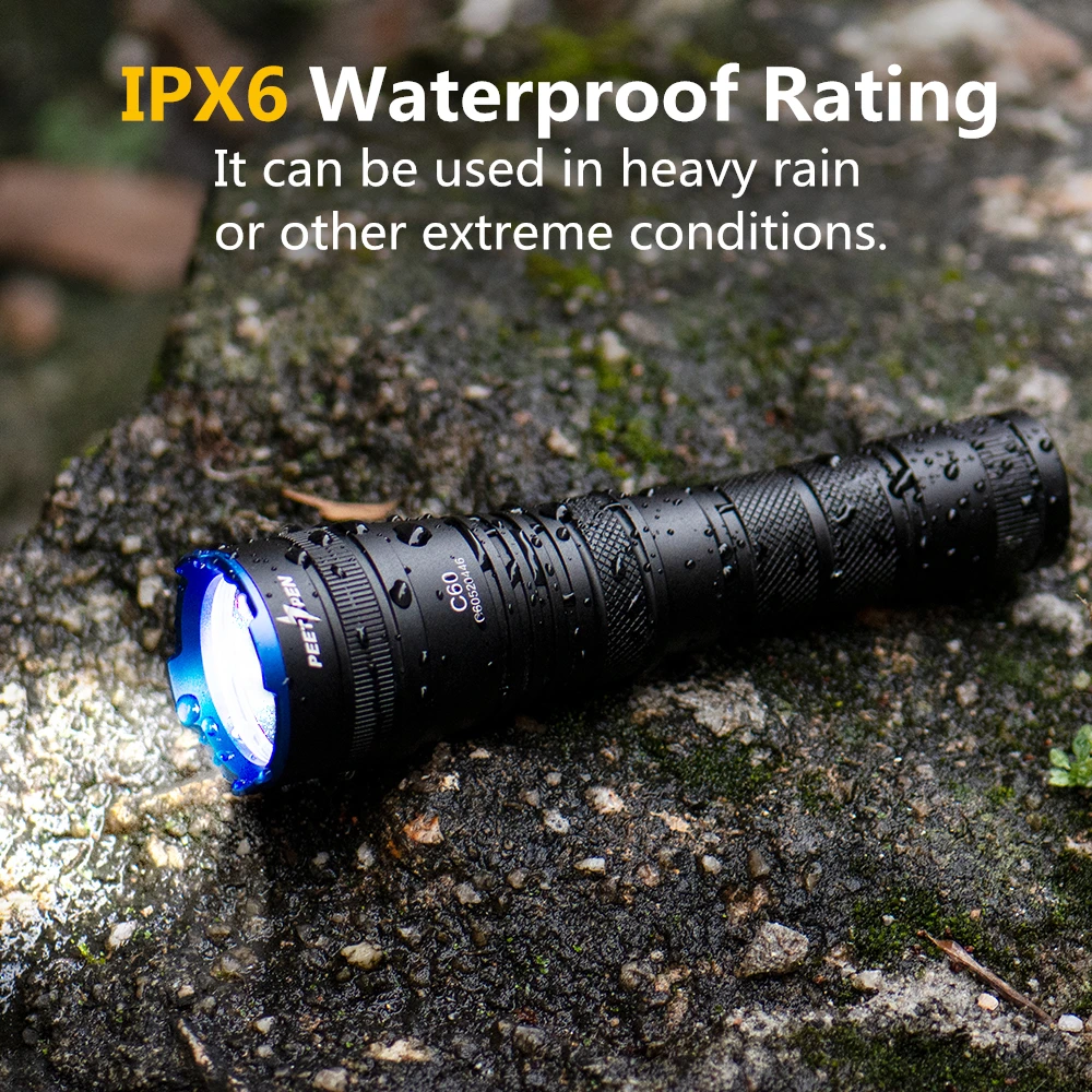 Светодиодный тактический светильник-вспышка 1000 люмен фонарь с масштабированием