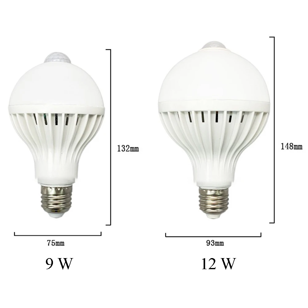 85-265V Smart Sound Control/ PIR Motion Sensor Light LED Bulb E27 5W 7W 9W 12W Staircase Corridor Infrared Human Body Lamps | Лампы и
