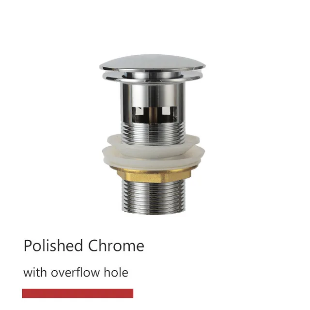 

Сливная пробка для раковины SEKOVA, латунь, матовый черный/хром/розовое золото/матовое золото