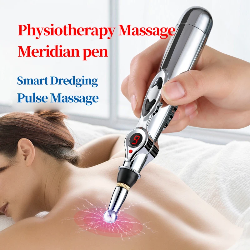 

3 In 1 Meridian Electric Massage Pen Acupuncture Electronic Meridians Laser Therapy Muscle Circulation Pain Relief Massager 45