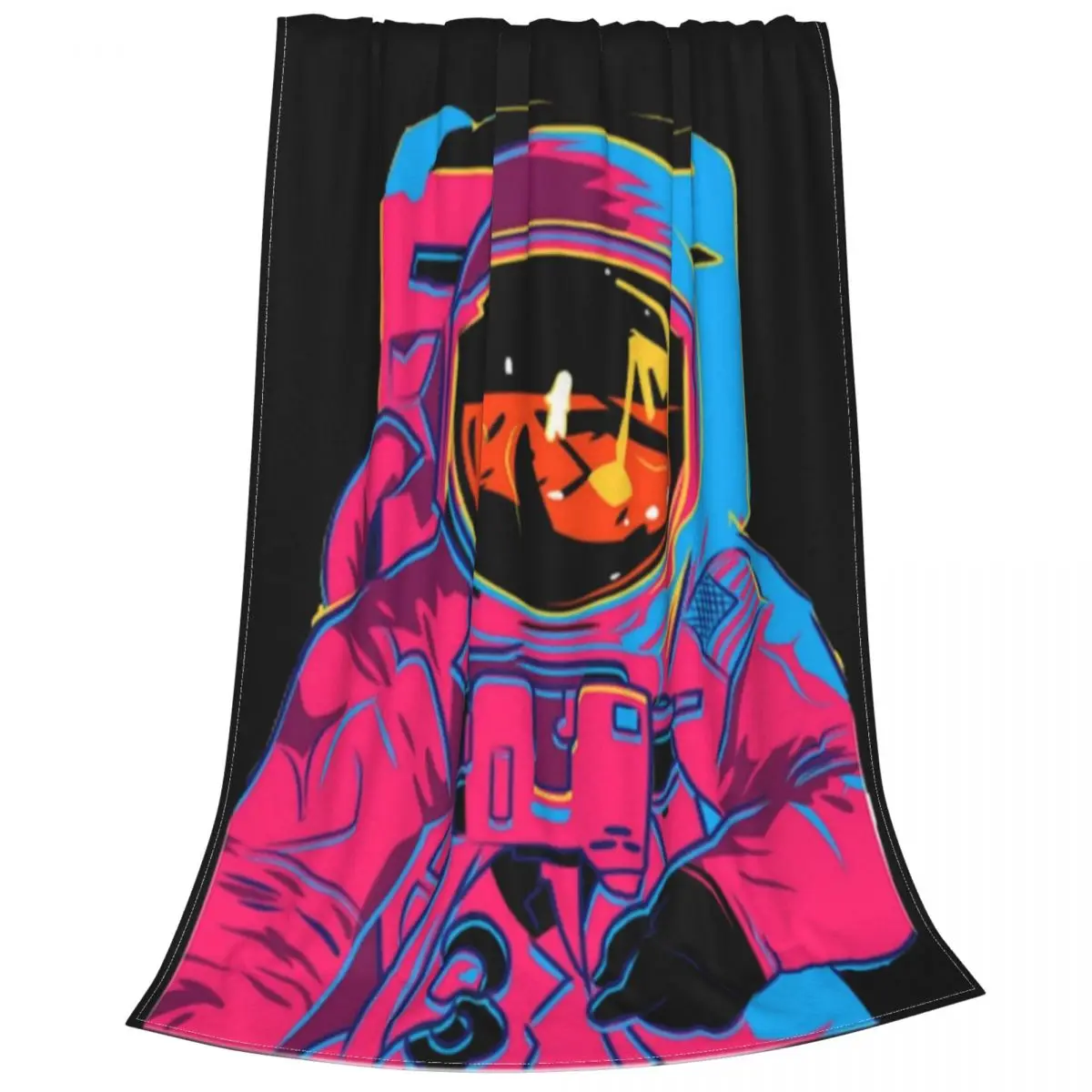 

Manta de astronauta Trippy arco/ RIS, decorar textil de forro polar, Space outdoor, manta suave Multifunction para cama de v