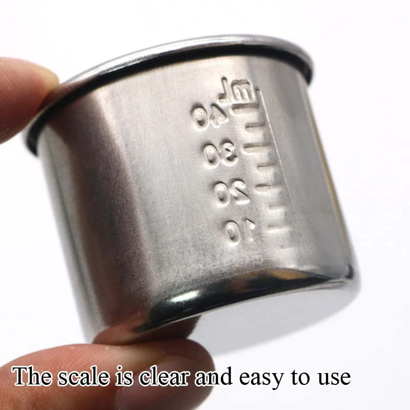 Медицинский стакан для лекарств из нержавеющей стали 304 утолщенный маленький