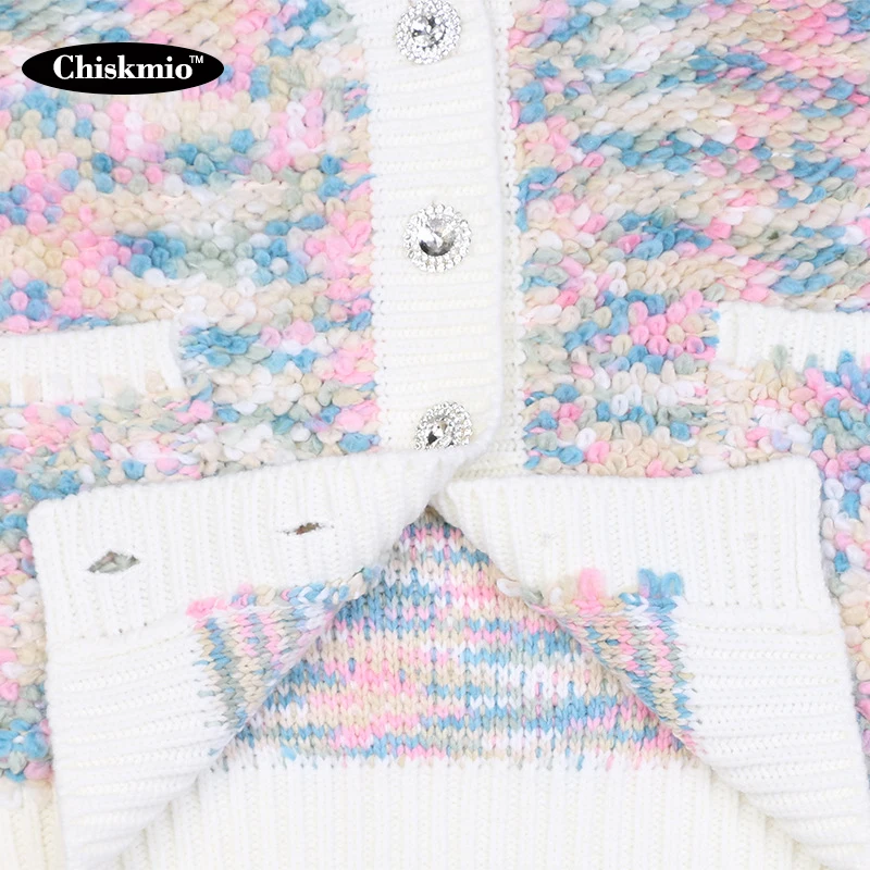 

Oversize Thick Warm Knitted Cardigans Coats Women Sweater MultiColor Crochet Knitwear Cardigan Women Casual Sweaters Winter