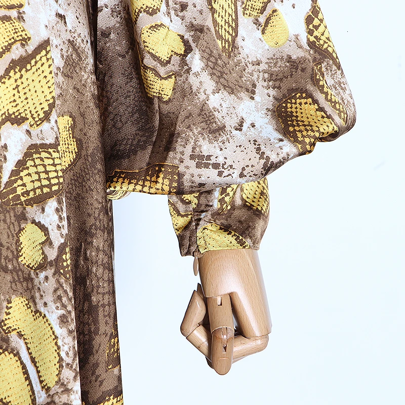 Женское винтажное платье миди с воротником-стойкой высокой талией и