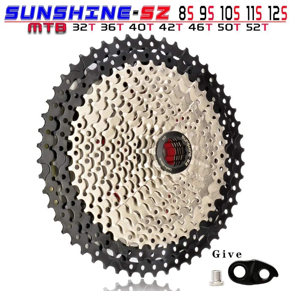 Кассета SUNSHINE для горного велосипеда 8 9 10 11 12 Скоростей 32/36/40/42/46/50/52T велосипедное