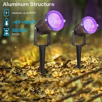 7w uv cob led landscape lights 12v waterproof garden pathway lights outdoor walls trees flags spotlights with spike lawn lamps