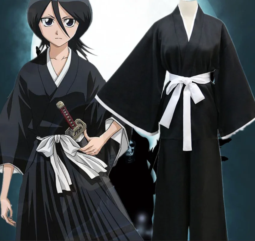Кимоно в стиле аниме BLEACH cos Die pa мужское и женское для косплея высокое качество