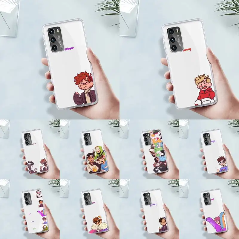 

Dream Smp Phone Case Transparent For Huawei MATE P 40 30 20 10 pro plus lite X 5G Soft TPU Clear Mobile bags