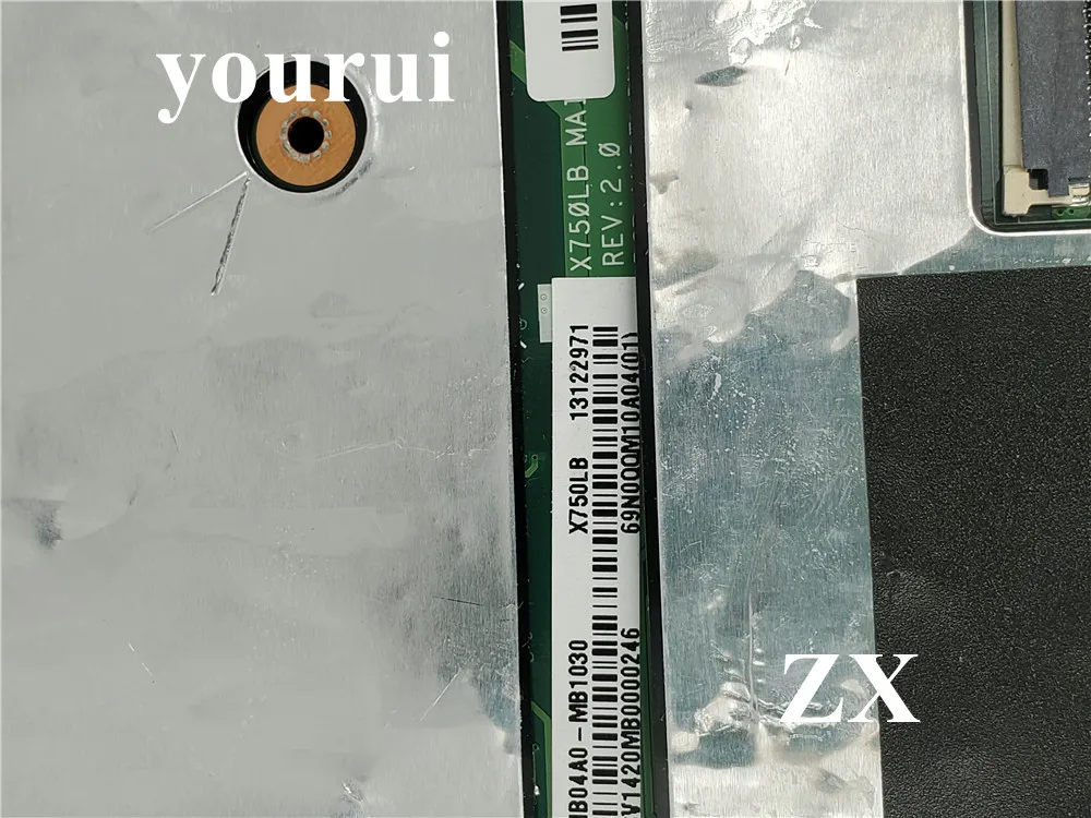

X750LN laptop motherboard For ASUS X750LB X750LN X750L K750L A750L mainboard motherboard test 100% ok I5-4500 CPU GT740M/2GB