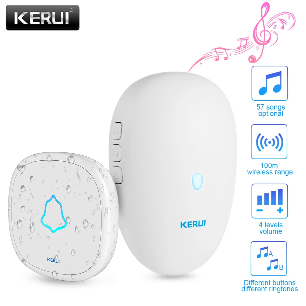 KERUI M521 Домашняя безопасность Добро пожаловать беспроводной дверной звонок смарт