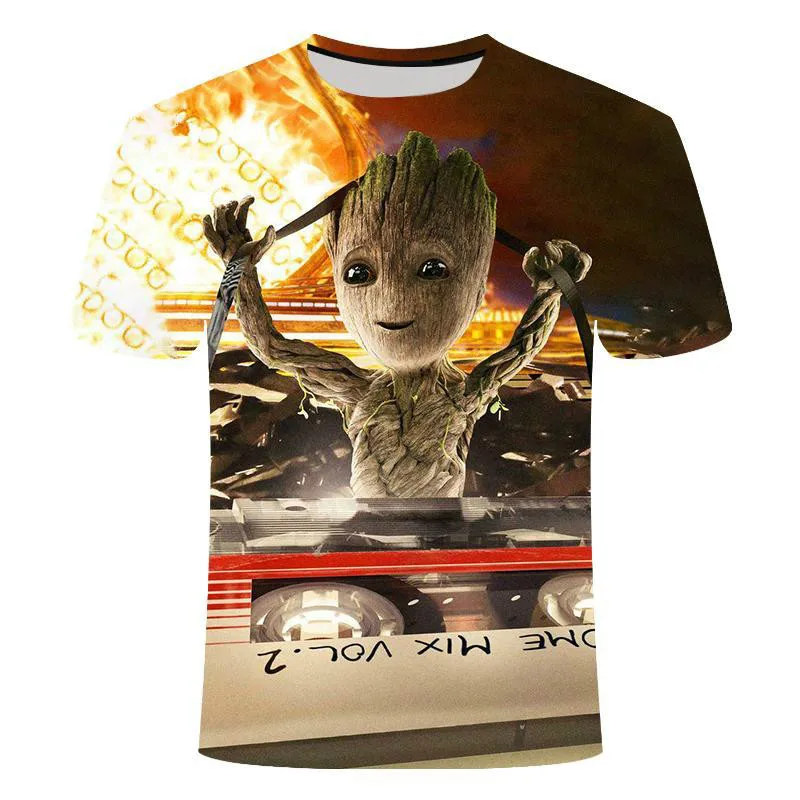 

2021 new round neck short sleeve T-shirt, beautiful printed short sleeve T-shirt, Asian Fashion Street clothing.