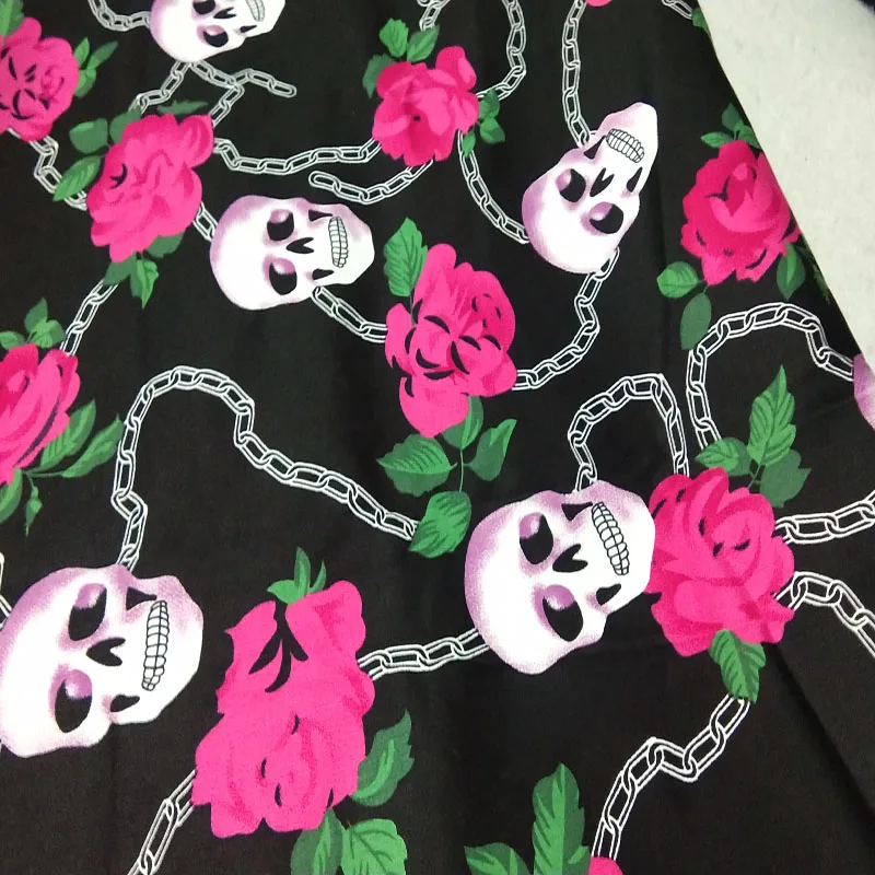 50x70 см Цветущий розовый Бабочка вышитый цветок череп браслет цепочка с принтом в