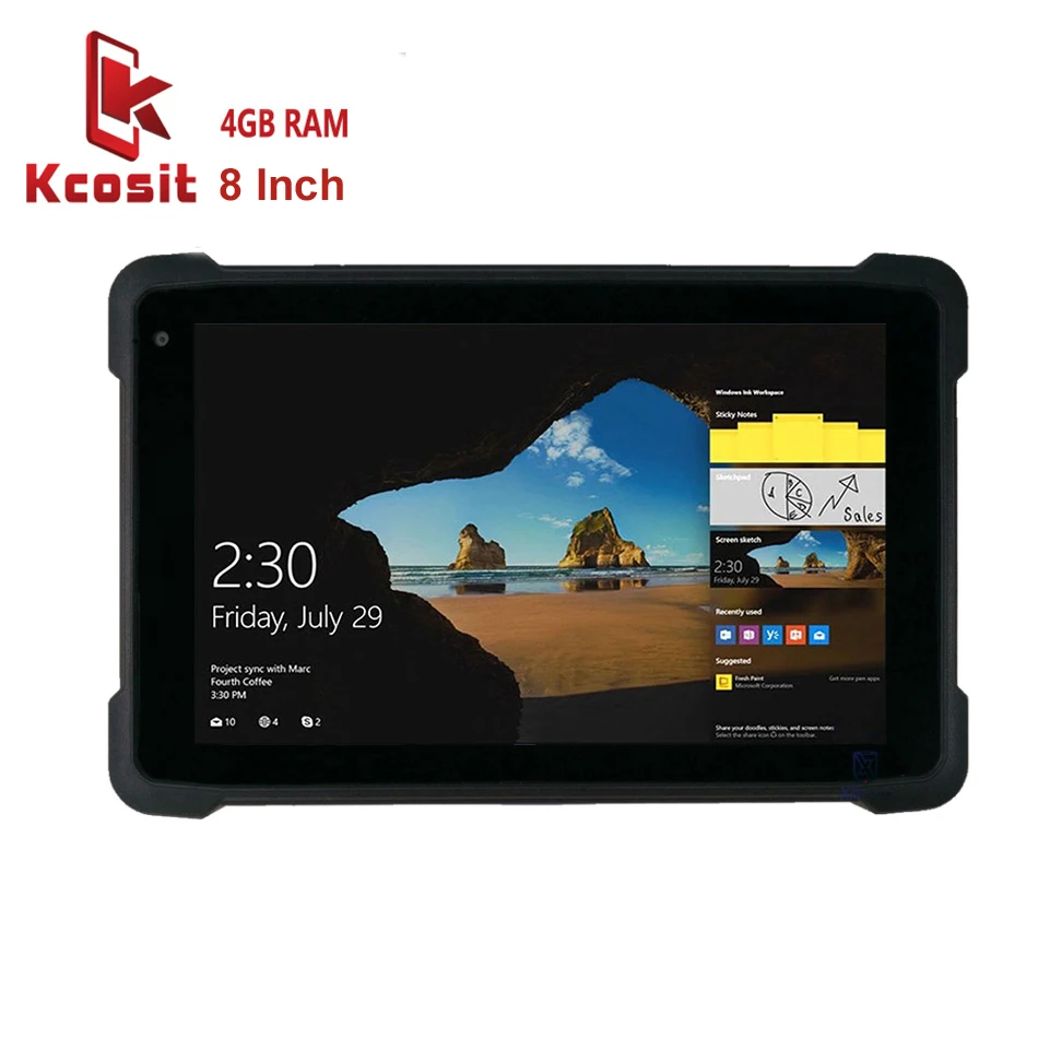 2021 K81H industrial Windows 10 Pro Tablet PC 8 Inch intel CPU Z8350 4GB RAM Military Mobile Computer GPS 4G LTE SIM 2D Scanner