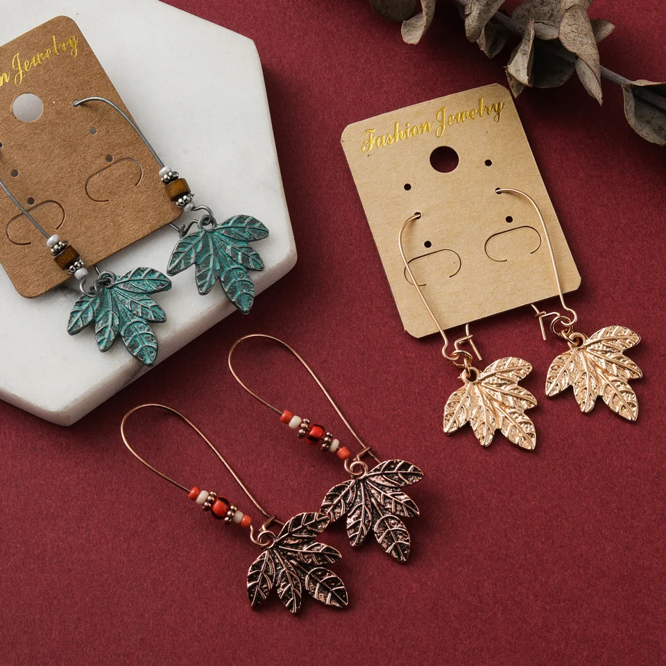 Винтажные женские серьги подвески в стиле бохо этнические антикварные